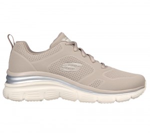 Women Skechers Fashion Fit - Timeless Vibe Wedges Taupe Brown USA | 9564-GNHMR