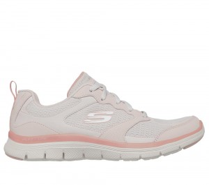Women Skechers Flex Appeal 4.0 - Active Flow Sneakers Light Pink USA | 2750-XTCFD