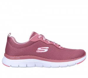 Women Skechers Flex Appeal 4.0 - Brilliant View Sneakers Mauve Purple USA | 4250-WZTHS