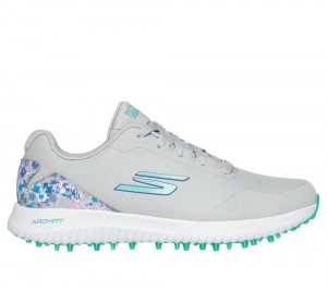 Women Skechers GO GOLF Max 3 Lace Up Shoes Grey / Multicolor USA | 2679-YFPKH