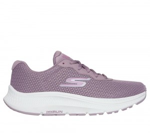 Women Skechers GO RUN Consistent 2.0 - Engaged Lace Up Shoes Mauve Purple USA | 2804-KXLMI
