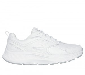 Women Skechers GO RUN Consistent 2.0 - Sumpter Trail Lace Up Shoes White USA | 8543-ZMOIW