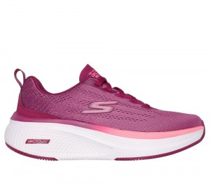 Women Skechers GO RUN Elevate 2.0 Lace Up Shoes Raspberry Purple USA | 4132-SRPXO