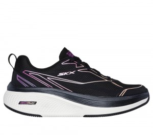 Women Skechers GO RUN Elevate 2.0 - Allaire Lace Up Shoes Black / Purple USA | 6217-XCWOE