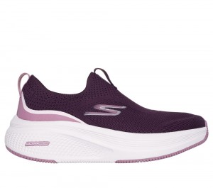 Women Skechers GO RUN Elevate - Cadena Slip On Shoes Plum Purple USA | 5240-IALWZ