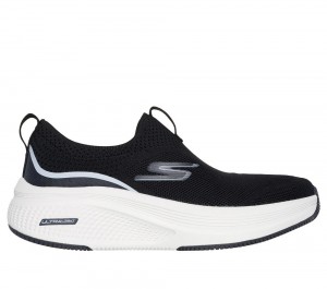 Women Skechers GO RUN Elevate - Cadena Sneakers Black / Grey USA | 2134-QRESW