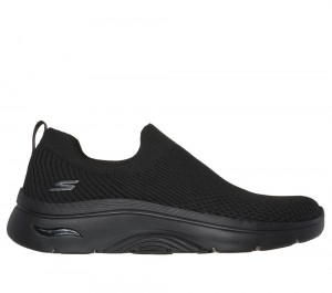 Women Skechers GO WALK Arch Fit 2.0 - Paityn Slip On Shoes Black USA | 2698-GXYIZ