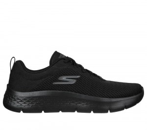 Women Skechers GO WALK Flex - Alani Lace Up Shoes Black USA | 3291-YRUCV