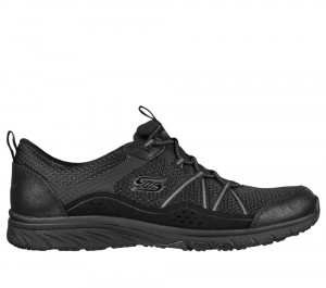 Women Skechers Gratis Sport Slip On Shoes Black USA | 4289-DQTMR