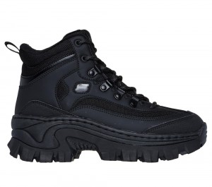 Women Skechers Hi Ryze - D'Liteful Vibes Boots Black USA | 8492-GVBZN