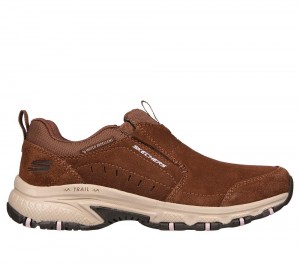 Women Skechers Hillcrest - Nature Walk Slip On Shoes Brown USA | 8671-RUVBD