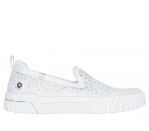 Women Skechers Jade - Shining Stones Sneakers White USA | 9265-IZGCU