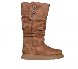 Women Skechers Keepsakes Lite - Freezing Point 2 Boots Chestnut Brown USA | 5260-AISFQ