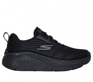 Women Skechers Max Cushioning Elite 2.0 Lace Up Shoes Black USA | 8076-PVLGN