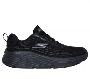 Women Skechers Max Cushioning Elite 2.0 - Bridgeport Lace Up Shoes Black USA | 2461-BCNJO