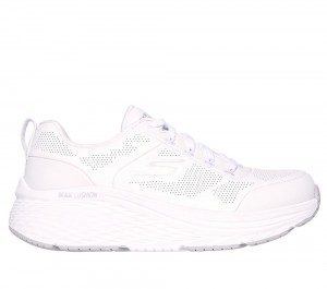 Women Skechers Max Cushioning Elite 2.0 - Enhanced Sneakers White / Silver USA | 4019-NOPQT
