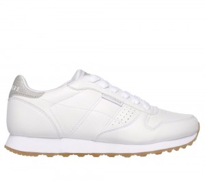 Women Skechers OG 85 - Old School Cool Lace Up Shoes White USA | 3074-WVGCX