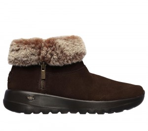 Women Skechers On the GO Joy - Savvy Boots Chocolate Brown USA | 0364-RUXPY