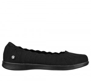 Women Skechers On-the-GO Dreamy - Groovee Gal Flat Shoes Black USA | 7351-KLHMR