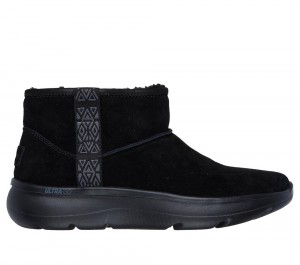 Women Skechers On-the-GO Encore - Fireside Boots Black USA | 4159-FXSZN