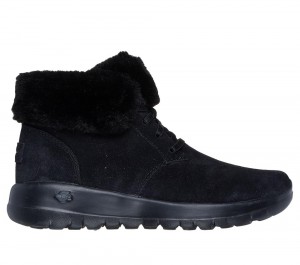 Women Skechers On-the-GO Joy - Cozy Haven Boots Black USA | 4275-SXVJI