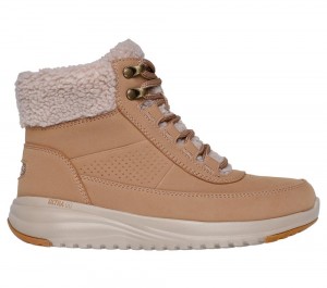Women Skechers On-the-GO Stellar - Alpine Adventure Boots Chestnut Brown USA | 5892-CXHGK