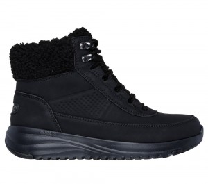 Women Skechers On-the-GO Stellar - Alpine Adventure Boots Black USA | 3182-SUJAV