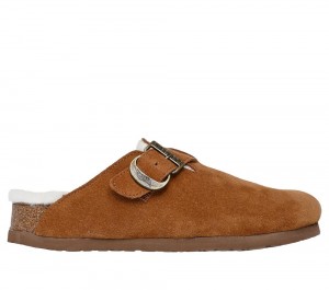 Women Skechers Relaxed Fit: Arch Fit Granola - Restful Nights Sandals Chestnut Brown USA | 7461-BCEFO