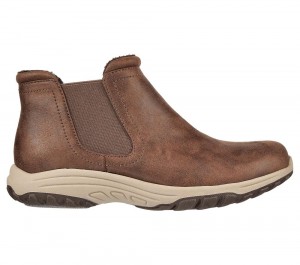 Women Skechers Relaxed Fit: Reggae Fest 2.0 - New Yorker Boots Chocolate Brown USA | 0298-YJRLS