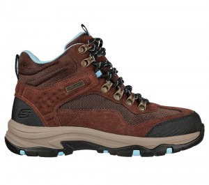 Women Skechers Relaxed Fit: Trego - Base Camp Boots Chocolate Brown USA | 3801-GSNYW