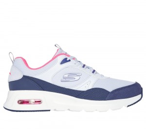 Women Skechers Skech-Air Court - Retro Avenue Sneakers Blue / Multicolor USA | 3061-IGAEZ