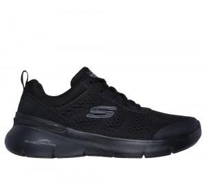 Women Skechers Skech-Air Dynamight 2.0 - New Heights Lace Up Shoes Black USA | 4735-ZXIDW