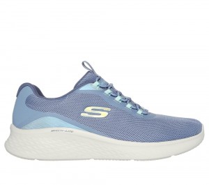 Women Skechers Skech-Lite Pro - Glimmer Me Slip On Shoes Slate Light Navy Blue USA | 8150-LZWRA