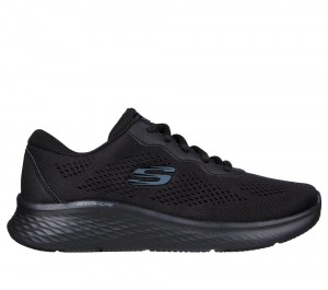 Women Skechers Skech-Lite Pro - Perfect Time Lace Up Shoes Black USA | 7309-WENFR