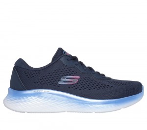 Women Skechers Skech-Lite Pro - Stunning Steps Lace Up Shoes Navy / Blue USA | 2673-NJTRS
