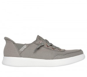 Women Skechers Slip-ins: BOBS Skip Cute - B Cute Sweet Hands Free Slip Ins Olive USA | 8573-NKHVZ