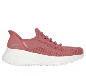 Women Skechers Slip-ins: BOBS Sport Sparrow 2.0 - Lucky Run Hands Free Slip Ins Rose USA | 4315-AYWCV