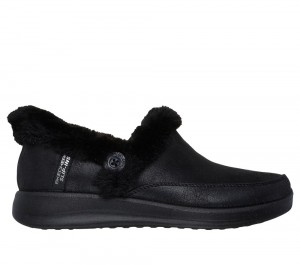 Women Skechers Slip-ins: Cozy Escape Hands Free Slip Ins Black USA | 9768-WZJXG