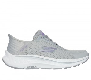Women Skechers Slip-ins: GO RUN Consistent 2.0 - Endure Hands Free Slip Ins Grey / Lavender USA | 7135-FQJUS