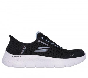 Women Skechers Slip-ins: GO WALK Flex - Clear Creek Hands Free Slip Ins Black / Mauve USA | 9745-UNJAW
