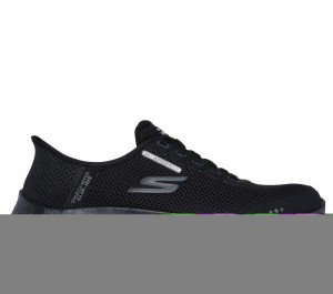 Women Skechers Slip-ins: GO WALK Flex - Clear Creek Hands Free Slip Ins Black USA | 7259-GFOQP
