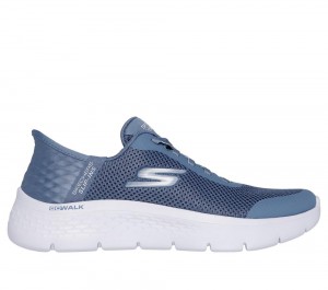 Women Skechers Slip-ins: GO WALK Flex - Grand Entry Slip On Shoes Blue USA | 8672-YGFLO