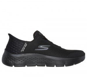 Women Skechers Slip-ins: GO WALK Flex - Grand Entry Slip On Shoes Black USA | 1964-ETJLZ