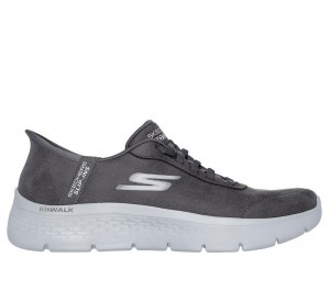 Women Skechers Slip-ins: GO WALK Flex - Mali Hands Free Slip Ins Charcoal USA | 8921-IPLRV