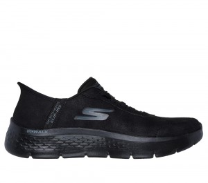 Women Skechers Slip-ins: GO WALK Flex - Mali Hands Free Slip Ins Black USA | 6780-LPSNW