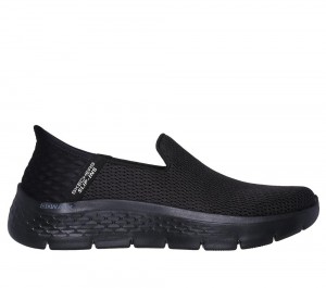 Women Skechers Slip-ins: GO WALK Flex - Relish Sneakers Black USA | 7538-WBYKS