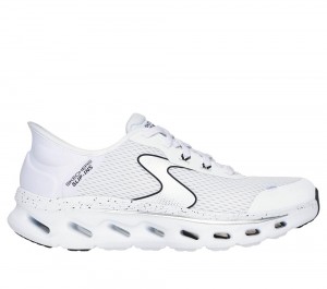 Women Skechers Slip-ins: GO WALK Glide-Step 2.0 Hands Free Slip Ins White / Black USA | 8693-UIYRE
