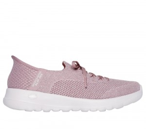 Women Skechers Slip-ins: GO WALK Joy - Abby Hands Free Slip Ins Mauve Purple USA | 0243-XAKOP