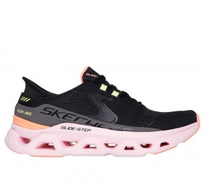 Women Skechers Slip-ins: Glide-Step Altus Slip On Shoes Black / Multicolor USA | 1245-VUWMN