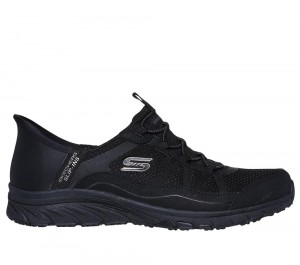 Women Skechers Slip-ins: Gratis Sport - Leisurely Slip On Shoes Black USA | 5310-UHILY